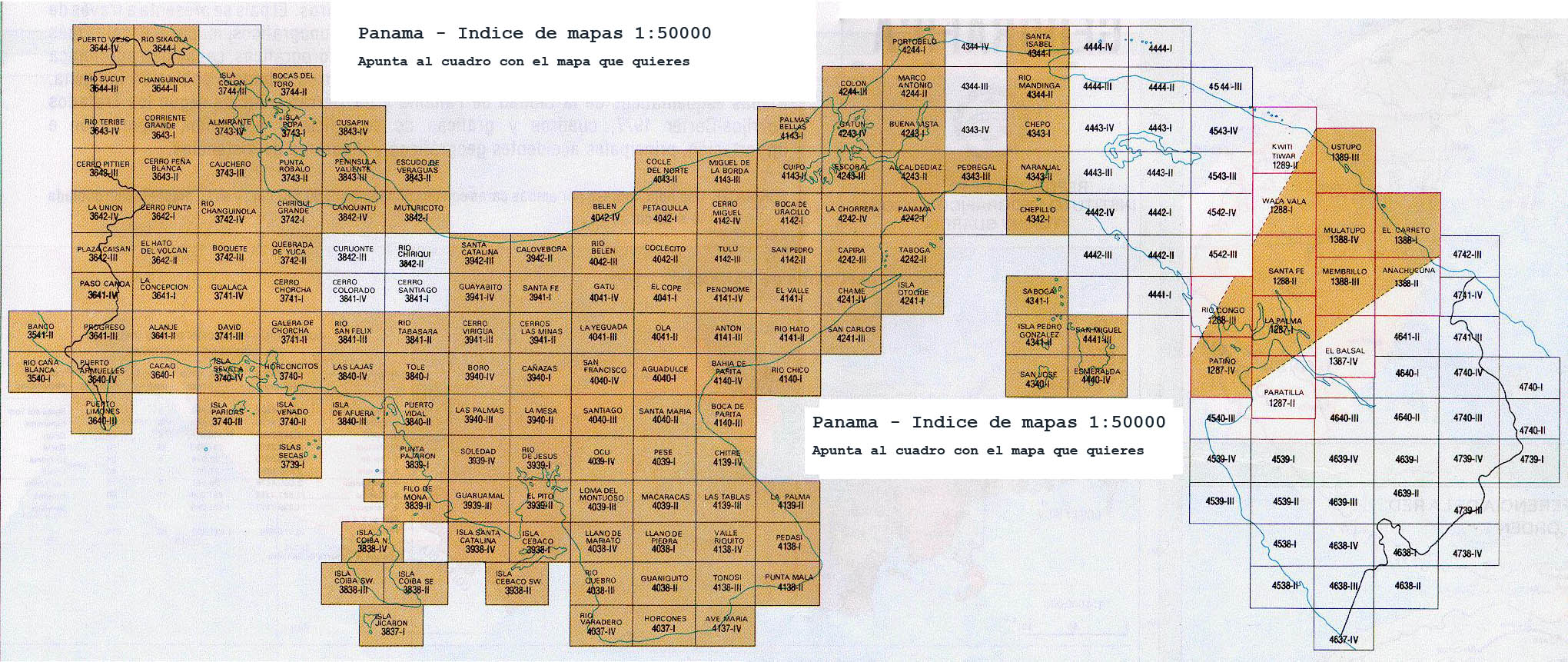 Mapas 1:50000